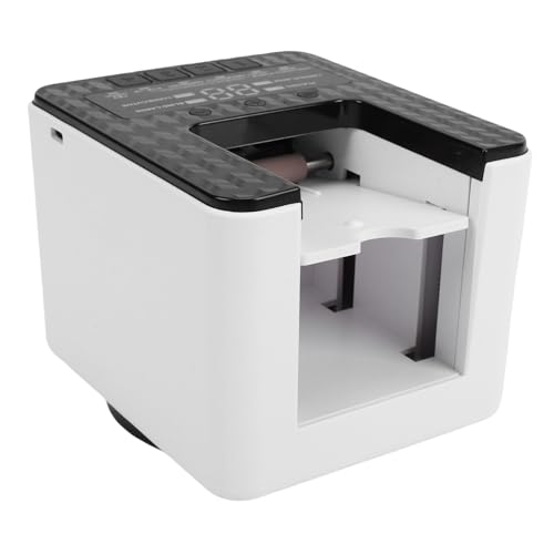 Asixxsix Automatic Card Shuffler and Dealer, 2 Decks Support 3-8 Players, Rechargeable Battery Operated Playing Card Shuffler Machine, Automatic Card Dealer Machine