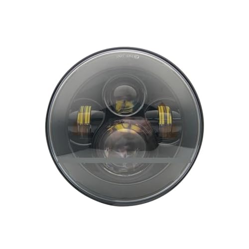 Phare LED 7'' Moto V-Star XVS 650, Optique Projecteur Noir Haute Performance