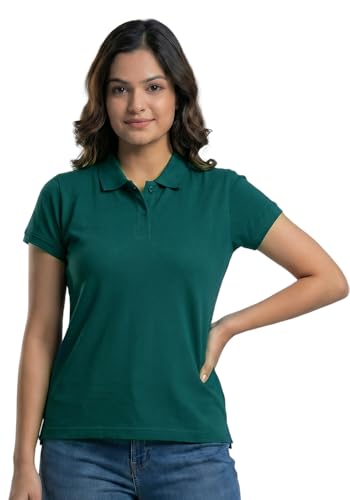 Image of Wear Your Opinion Womens Polo Collar Neck T-Shirt Top (Design: Solid)