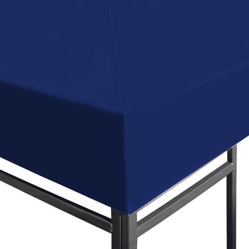 Techo de cenador de 3x3 m exterior azul resistente a rayos UV 2