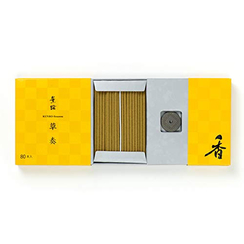 Amazon.co.jp: 松栄堂 お香 薫路 草奏 スティック型 80本入り : ホーム