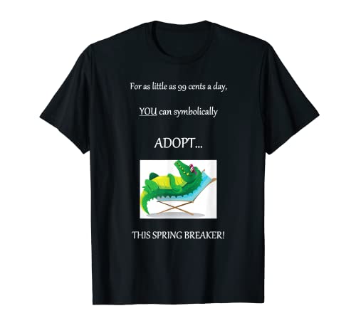 Divertida vacaciones de primavera adopta un rompevientos de primavera para tomar el sol en la playa Camiseta