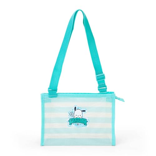 Sac à bandoulière en maille Sanrio Pochacco pour enfant bleu