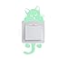 Feskin® 3Pcs Creative Wall Decorative Skin Sticker Glow in the Dark, Light Switch Decor Removable Vinyl Decals, Art Mural Baby Nursery Room - Cat