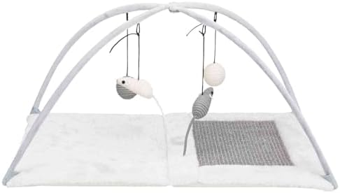 Trixie Katzenspielmatte mit Spielzeug und Sisal-Kratzfläche, Grau (43114), Norme