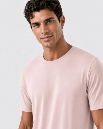 Image of Wellbi Bamboo Men's Tshirt - Ultra-Soft, Breathable & Sustainable | Premium Cotton Blend for Supreme Comfort | Stylish & Eco-Friendly T-Shirt for Men | Tshirt Men Cotton