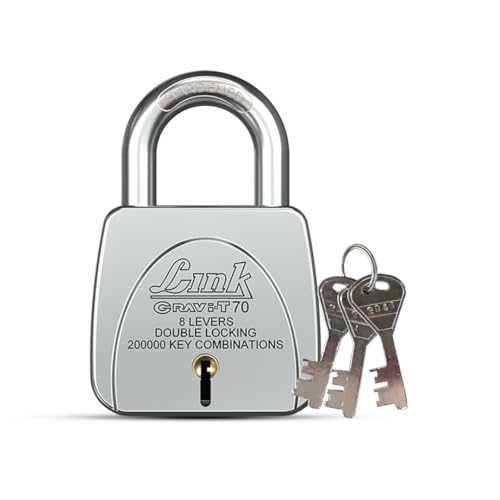 Link Gravi-T 70mm Heavy Duty Padlock Silver - Image 2