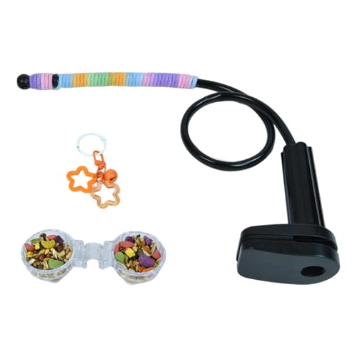 Cockatiel Perch - Parrot Perch With Food Bowl Bendable Toys | Macaw Perchs Bird Accessories | Conure Perchs Parrot Stand Set For
