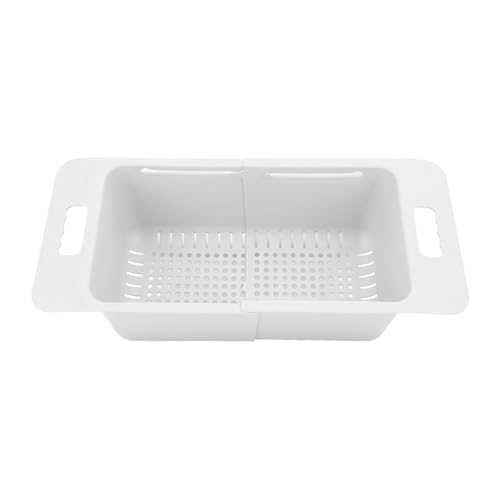 Chest Freezer Basket, 15.7-20.5in Retractable Freezer Basket, Adjustable Organizer Bin, Universal Storage Bins for Chest Freezer, Deep Freezer Dividers with Handle, Drainage