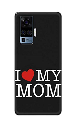 Image of PRINTFIDAA I Love My Mom Hard Back Cover for Vivo X50 Pro (6.56 inch) Back Cover -(P6) KAT1006