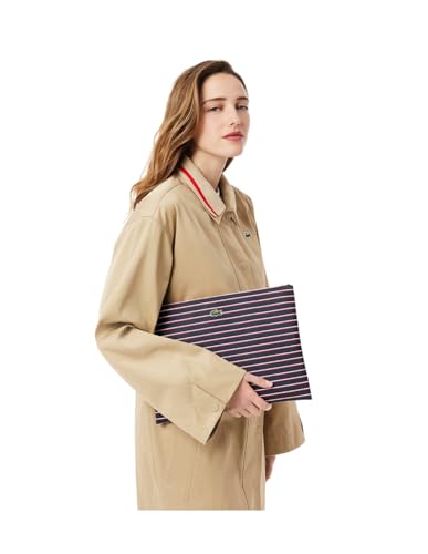 Pochette Lacoste L.12.12 Concept grand modèle rayé