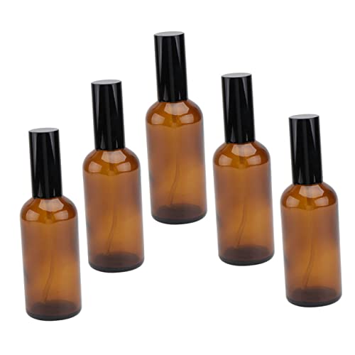 PACKOVE 5 Piezas botella de spray de vidrio botellas contenedor de perfume reutilizable recargable perfumes de aceites esenciales rociar refillable perfume bottle spray bottle mason jars