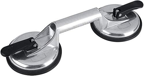 Atyhao サクションリフター ハンド吸着盤 ダブルサクションカップ ダブル吸着盤 デントプーラー バキュームリフター ダブルバキュームリフター 吸着盤 最大耐荷重85kg 強力吸盤 強力グリップ 荷物運搬 車のコミ修理 ガラス 窓 鏡 金属板などを運ぶに適用 ダブルタイプ 銀