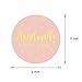 WRAPAHOLIC Handmade Business Gift Sticker - Pink with Gold Foil Sticker for Shopping Small Shop Handmade - 2 x 2 Inch 500 Total Labels