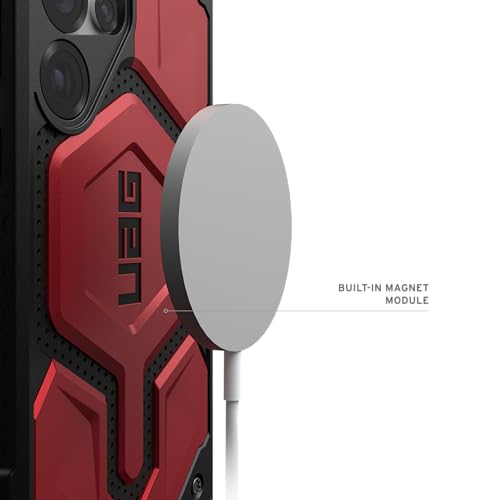 Image of Urban Armor Gear UAG Designed for Galaxy S26 Ultra 5G Case, Monarch Pro - Compatible with Magnetic Charging Premium Rugged Military Drop Tested Protective Cover - Crimson