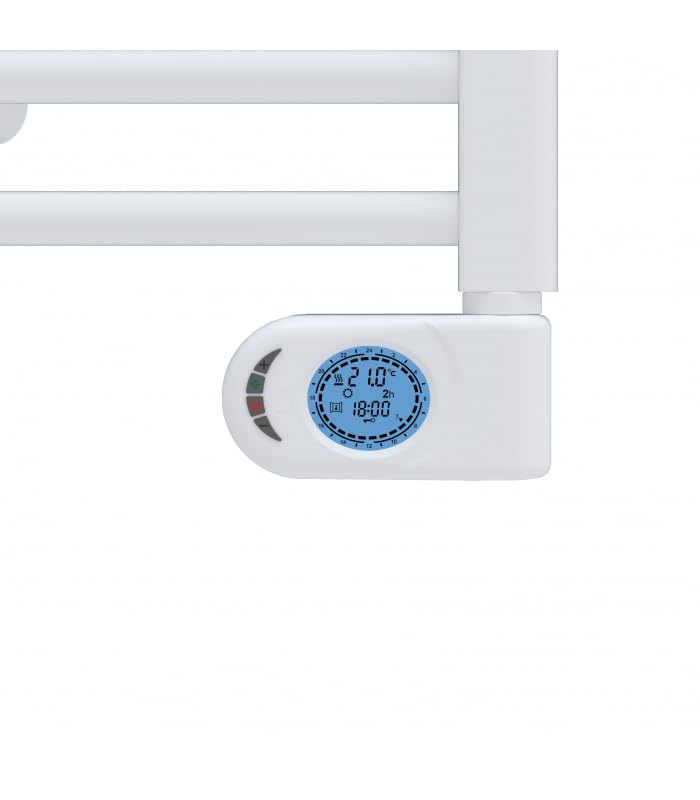 facula - Radiador Toallero Eléctrico Fluido Serie PE Blanco de Bajo Consumo 400w