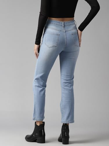 Image of GUTI Womens High Rise Crop Length Jeans()