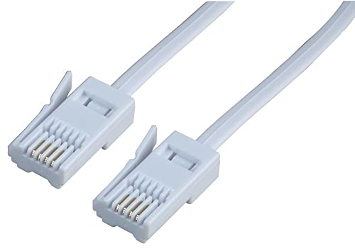 Pro Signal PSG04188 UK Phone Plug to Plug (431A) Telephone Lead, 5m