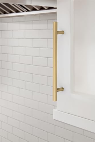 Image of Amerock 6-5 /16 inch Bar Pulls Champagne Bronze Drawer Pull | 6-5 /16 inch (160mm) Center-to-Center Mounting Distance and 8-5 /8 inches Overall Length, Durable Carbon Steel Cabinet Hardware