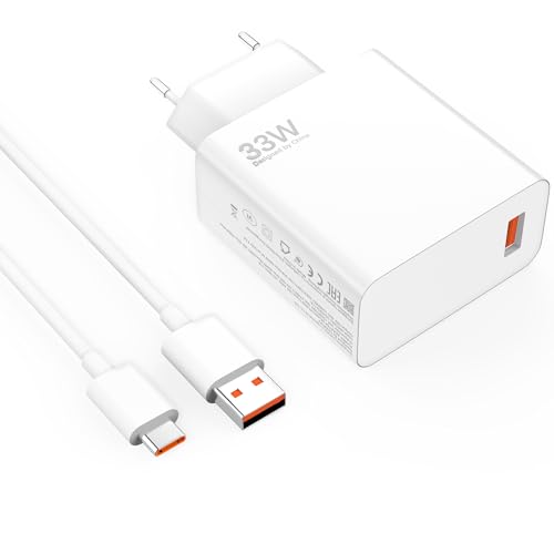 33W USB C Ladegerät netzteil Ladekabel für Xiaomi Redmi 15C 14C 13C, 33W Charge für Xiaomi Redmi Note 15 5G 14 13 12 11 ...
