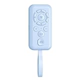 Bluetooth Camera Remote Control for iPhone/Android, Phone Front/Rear Camera Flip Shutter, Zoom in/Out, Switch for Photo/Video, Scroller Page, Phone Clicker for TikTok/YouTube/IG, Blue