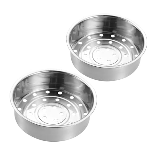 TOYANDONA 2 Piezas De Cestas De Vapor Para Olla Arrocera Cesta De Vapor Rejilla De Acero Inoxidable Para Olla