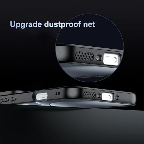 Image of QUIETIP Magnetic Case for Oppo Find X9 Pro with Screen Protector,[Compatible with MagSafe] Translucent Matte Drop Protection Cover,Black