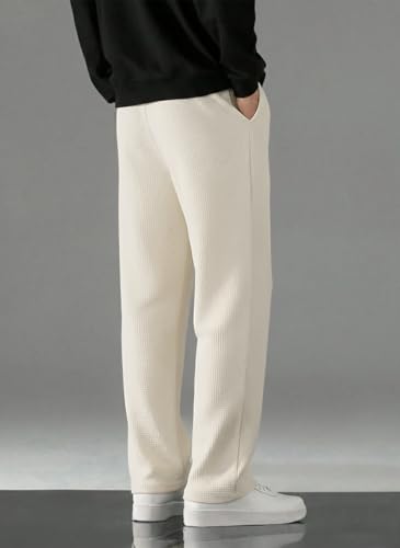 Image of TAGAS Men's Textured Straight Fit Trouser | Premium Stretch Fabric | Comfortable Regular Fit | Casual & Formal Wear Pant for Men