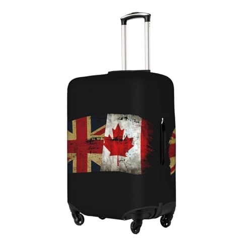 Travel Luggage Cover Canadian Britain Flag Fashion Washable Baggage Suitcase Protector Fit For Luggage X-Large2