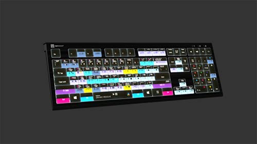 Image of Logickeyboard ASTRA2 Backlit Keyboard for Davinci Resolve - Windows