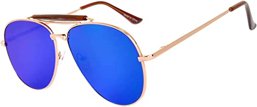 OWL Brow Bar Aviator Sunglasses Women UV Protection Flat Mirror Lens Trendy Sunglasses Metal Frame Womens Aviator Sunglasses2