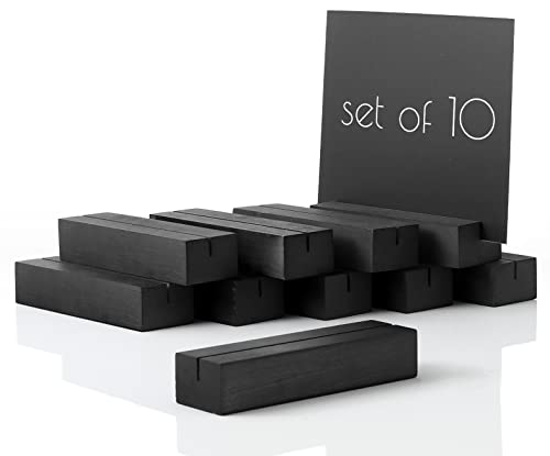 Confezione da 10 segnaposto in legno - Portanumero...