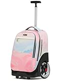 NEW TILAMI 19 inch Rolling Backpack Teens Rolling...