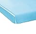 California Drapes Soft & Silky Satin Crib Fitted Sheet, Great for Babies with Sensitive Hair, Fully Elastic All Around for A Secure Fit (Light Blue)