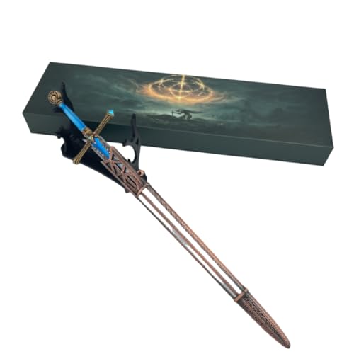 Superbuybox Game Elden Ring DLC Shadow of The Erdtree 12''30cm Carian Knight's Sword Giftbox Martial Arts Game Collection Gift Desk Decor w/Display Stand