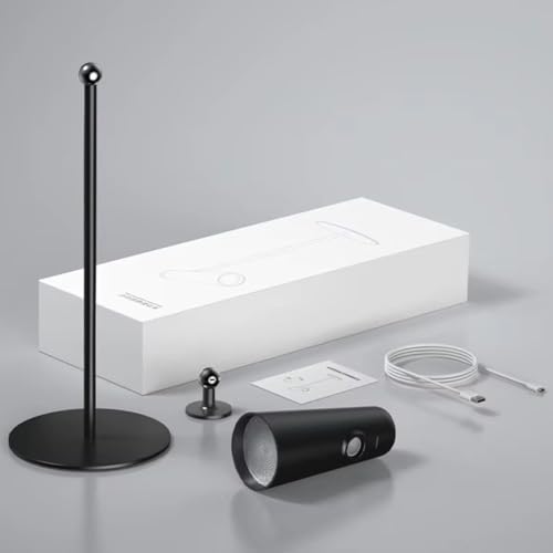 Image of 5-in-1 Rechargeable LED Table Lamp Adjustable Brightness USB-C Desk and Floor Reading Light Multi-Angle Study Lamp with Magnetic Attachments