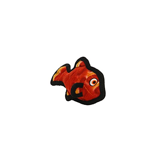 TUFFY Ocean Creature Junior Fish, Small Durable Dog Toy, Red - Thumbnail 5