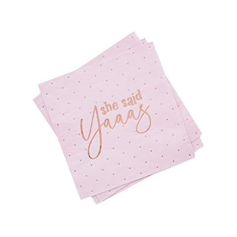 She Said Yes Hen Party Napkins - 20pk Cover