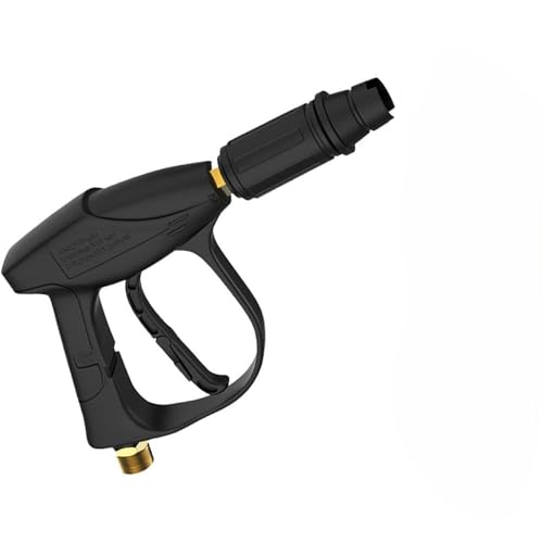 Image of Premium Pressure Water Spray Gun Car Wash Floor Cleaning 15 MPA 10 m Electric High Pressure Water Washer Gun with Adjustable Nosel (Black) with Extension Road