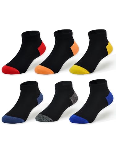 Image of EPEIUS Kids' Low Cut Ankle Socks Cotton Seamless Toe Sport Athletic Socks for Boys Girls White Black Navy 4 /8 Pack