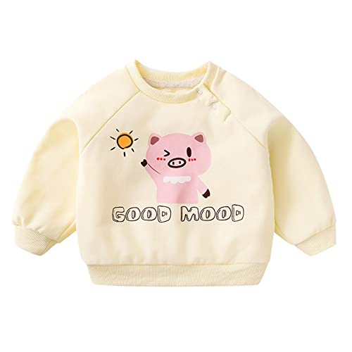 Baby Girl Boy Crewneck Sweatshirts Oversized Knit Sweater Shirts Long Sleeve Pullover Top Cute Fall Winter Clothes