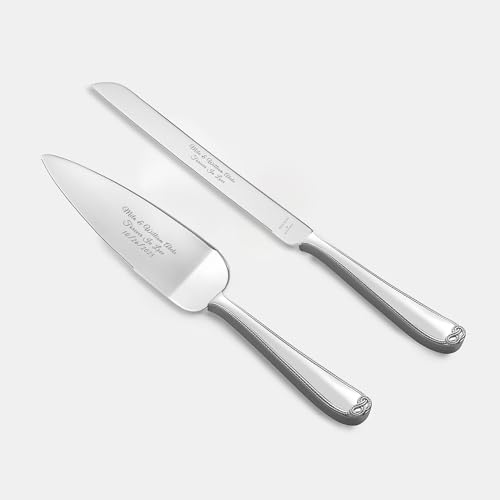 THINGS REMEMBERED Engraved Vera Wang Infinity Cake Server Set (Free Customization)