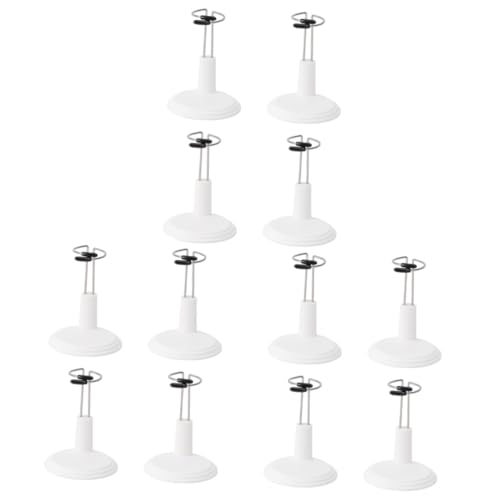 WHAMVOX 3sets Small Doll Stand Bear Holder Portable Storage Rack 15cm Ideal for Doll Collection 4pcs*3