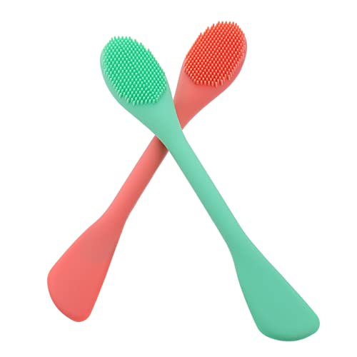 SHERCHPRY 2Pcs Face Brush for Deep Cleaning Gentle Facial Massage Dual Head Design for All Skin Types Face Washing Tool