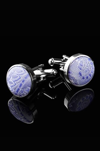 Image of HISDERN Bow Ties for Men Pretied Bow Tie Set Paisley Classic Bowties and Pocket Square Cufflinks Set for Wedding Party