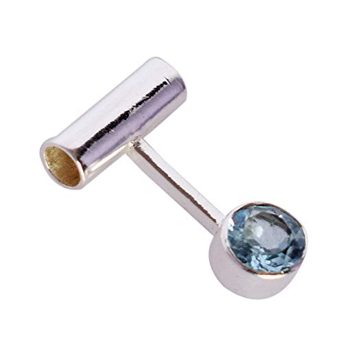 Collier topaze bleue en argent, le cadeau d'anniversaire idéal pour une femme inspirante