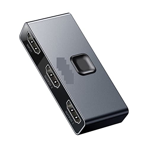 Conmutador 4K HD Conmutador bidireccional Pantalla de luz Digital 1 en 2 o 2 en 1 Modos duales Conmutador de Audio y Video Conmutador HD para computadora portátil, TV, proyector