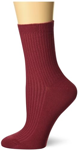 Image of K. Bell women's Ribbed Short Crew Socks - 1 Pairs - Comfortable & Sustainable Classic Style