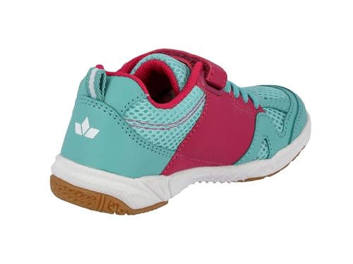 Lico Unisex Kinder Sport Vs Hallenturnschuhe, Türkis Pink Weiß, 31 EU – Ansicht 4