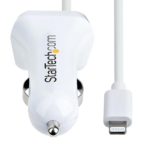 Cargador de coche StarTech evita enredos con su cable Lightning elástico para iPhone 2